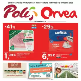 Volantino Orvea Pagina 1: Grangusto Prosciutto Cotto Taglio Fresco Citterio €1,99, Caffè Crema e Gusto Classico Lavazza €6,99