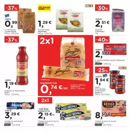 Volantino Orvea Pagina 18: Tonno in olio di oliva Nostromo €2,15, Polpa finissima Petti €2,39