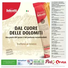 Volantino Orvea Pagina 32: Spaghetti felicetti €1,19