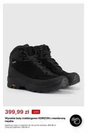 4F gazetka tydzień 40 Strona 5: Wysokie buty trekkingowe Horizon z membraną męskie 4F €399,99