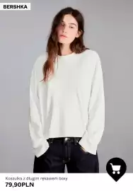 Bershka gazetka tydzień 40 Strona 2: Koszulka z długim rękawem boxy Bershka €79,90