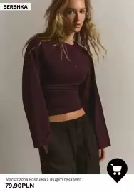 Bershka gazetka tydzień 40 Strona 5: Marszczona koszulka z długim rękawem Bershka €79,90