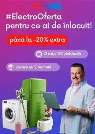 Catalog Emag săptămâna 40 Pagină 1: G #ElectroOferta pentru ce ai de înlocuit! până la -20% extra 12 rate, 0% dobândă