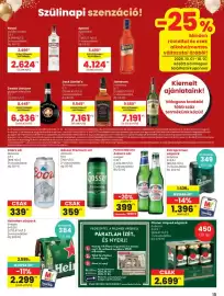Spar akciós újság hét 40 Oldal 15: Gösser premium sör €359,00, Peroni Nastro Azzurro sör €399,00