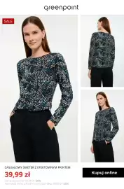 Greenpoint gazetka tydzień 40 Strona 2: Casualowy sweter z efektownym printem Greenpoint €39,99