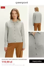 Greenpoint gazetka tydzień 40 Strona 4: Casualowy szary kardigan z kołnierzykiem Greenpoint €119,99