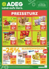 ADEG Flugblatt woche 41 Seite 1: Recheis Goldmarke, helle Vollkorn od. Naturgenuss Dinkel Teigwaren €1,58