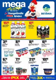 Encarte Frangolândia semana 40 Página 4: Bebida láctea Betânia Bat Gut €6,79, Logurte integral ou desnatado betânia €3,99