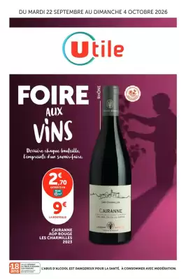 Utile | Foire aux Vins (valable jusqu'au 4-10)