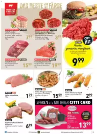 Citti tilbudsavis uge 40 Side 11: Meisterfrisch Bürgermeisterstück €19,99, Theke Frisches Putengeschnetzeltes €15,99