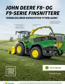 Felleskjøpet kundeavis Side 10: JOHN DEERE F8- OG F9-SERIE FINSNITTERE TEKNOLOGI ØKER KAPASITETEN YTTERLIGERE! Opp til 20%