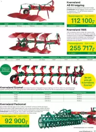 Felleskjøpet kundeavis Side 21: Kverneland Packomat €92.900,00, Kverneland AB 85 teigplog €112.100,00