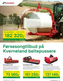 Felleskjøpet kundeavis Side 27: Kverneland FRD €161.250,00, Kverneland FHS €73.060,00