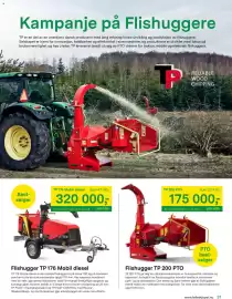 Felleskjøpet kundeavis Side 31: Flishugger TP 200 PTO €175.000,00, Flishugger TP 176 Mobil diesel €320.000,00