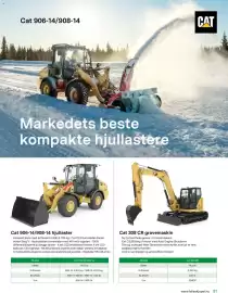 Felleskjøpet kundeavis Side 51: Cat 308 CR gravemaskin, Cat 906-14/908-14 hjullaster