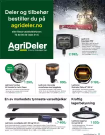 Felleskjøpet kundeavis Side 59: Ledtronic varselbjelke slim 100 og 120 cm €7.400,00
