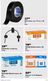 Biltema kundeavis Side 15: Biltten Elektrotape €17,90, Biltema AA/LR6 Alkalisk batteri €79,90
