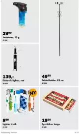 Biltema kundeavis Side 18: Elektrisk lighter, rett €139,00, Lighter, 4 stk. €890,00