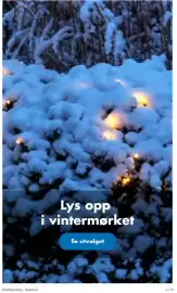 Biltema kundeavis Side 2: Lys opp i vintermørket
