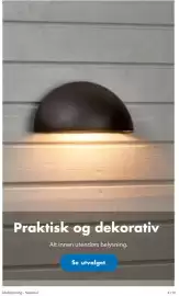Biltema kundeavis Side 8: Praktisk og dekorativ Alt innen utendørs belysning. Se utvalget Julebelysning - National 8/19