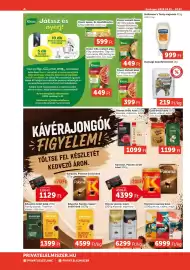 PRIVÁT akciós újság hét 40 Oldal 4: Mantaro szemes kávé €6.999,00, Eduscho family classic €4.599,00