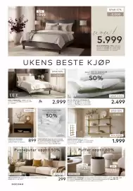 Skeidar kundeavis Side 2: Torino vegghylle i eik natur €1.999,00, Xov 60 jubileum overmadrass €2.499,00
