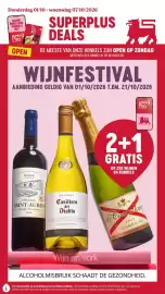 Delhaize folder week 40 Pagina 1: Donderdag 01/10 > woensdag 07/10/2026 SCOOR ENKEL NOG PROMO'S MET SUPER+ Plus OPEN SUPER+