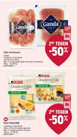 Delhaize folder week 40 Pagina 23: Kaas Oudendijk €6,74, Fijne vleeswaren Ganda €6,29