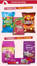 Delhaize folder week 40 Pagina 3: Gratis levering 5 PRODUCTEN = GRATIS LEVERING Lay's BUGLES Nacho Cheese flavour SINCE 1806
