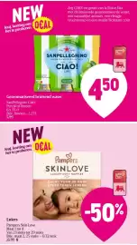 Delhaize folder week 40 Pagina 52: Luiers Pampers Skin Love €15,99, Gearomatiserd bruised water Sanpellegrino Ciao! €4,50