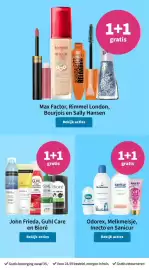Plein.nl folder week 40 Pagina 6: JOHN FRIEDA JOHN FRIEDA MAX FAC BOURJOIS PARIS HEALTHY Mix RIMMEL LONDON TOP 1+1 gratis 85