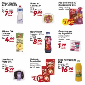 Tabloide Dia Página 4: Dia - suco refrigerado €16,90, Dia - molho de tomate €3,19