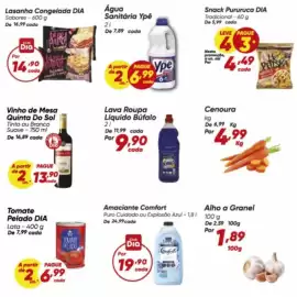 Tabloide Dia Página 5: Búfalo - lava roupa líquido €9,90, Ypê - água sanitária €2,69