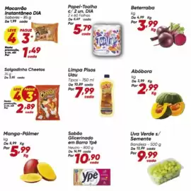 Tabloide Dia Página 6: Uau - limpa pisos €7,99, Uva verde s/ semente €9,99