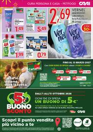 Volantino Crai Pagina 4: Perle Gourmet Purina €0,79, Detergente pavimenti Ajax Classico/Disinfettante/Limone €1,99