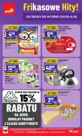Polomarket gazetka tydzień 40 Strona 1: Ser w plastrach Pikserki Sierpc €4,50, Czajnik Vavio €40,00