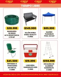 Catálogo Autoservicio Capo Página 11: Gardenlife escalera de aluminio €159.999,00, Reposera 5 posiciones rai metal €41.500,00