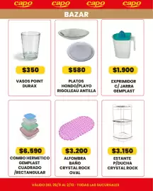Catálogo Autoservicio Capo Página 9: Crystal rock estante p/ducha €3.150,00, Rigolleau antilla platos hondo/playo €580,00