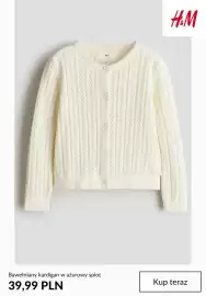 H&M gazetka tydzień 40 Strona 10: Bawełniany kardigan w ażurowy splot H & M €39,99