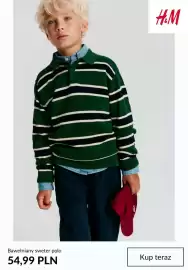 H&M gazetka tydzień 40 Strona 4: Bawełniany sweter polo H & M €54,99