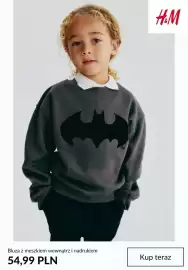 H&M gazetka tydzień 40 Strona 5: Bluza z meszkiem wewnątrz i nadrukiem H & M €54,99