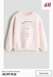 H&M gazetka tydzień 40 Strona 7: Bluza z meszkiem wewnątrz H & M €44,99