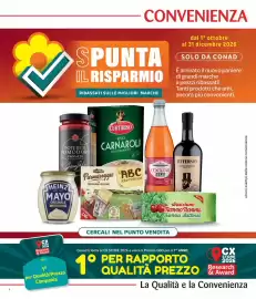 Volantino Conad Superstore | Convenienza Più Pagina 4: 4 CONVENIENZA SPUNTA dal 1° ottobre al 31 dicembre 2026 SOLO DA CONAD