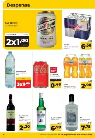 Folleto Alimerka semana 40 Página 14: SC aguardiente de orujo €7,75, Black & White Whisky €6,99