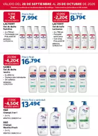Catálogo Costco Página 16: Lactovit gel de ducha nutritivo €7,99, Sanex gel de ducha neutro €16,79