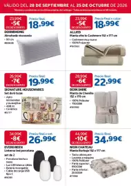 Catálogo Costco Página 6: Signature Housewares Set de 6 tazas €19,99, Dormihome almohada viscoseda €18,99
