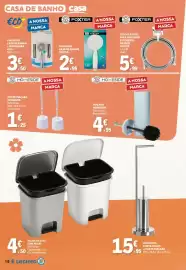 Folheto E.Leclerc Página 10: Tubo flexível para chuveiro extensível em inox foxter €5,99, Porta piaçaba homeside €1,25
