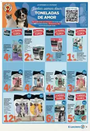 Folheto E.Leclerc Página 5: Croquetes para gato tous mes amis €1,08, Croquetes para cão adulto marca guia seleção €12,90