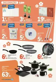 Folheto E.Leclerc Página 8: Conjunto de 60 talheres em inox praga €19,95, Trem de cozinha celar €63,99