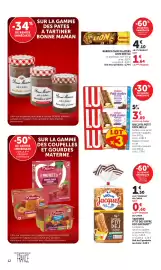 Catalogue Maximarché page 12: LU Biscuits Petit écolier €3,89, LION NESTLE BARRES CHOCOLATEES €5,74